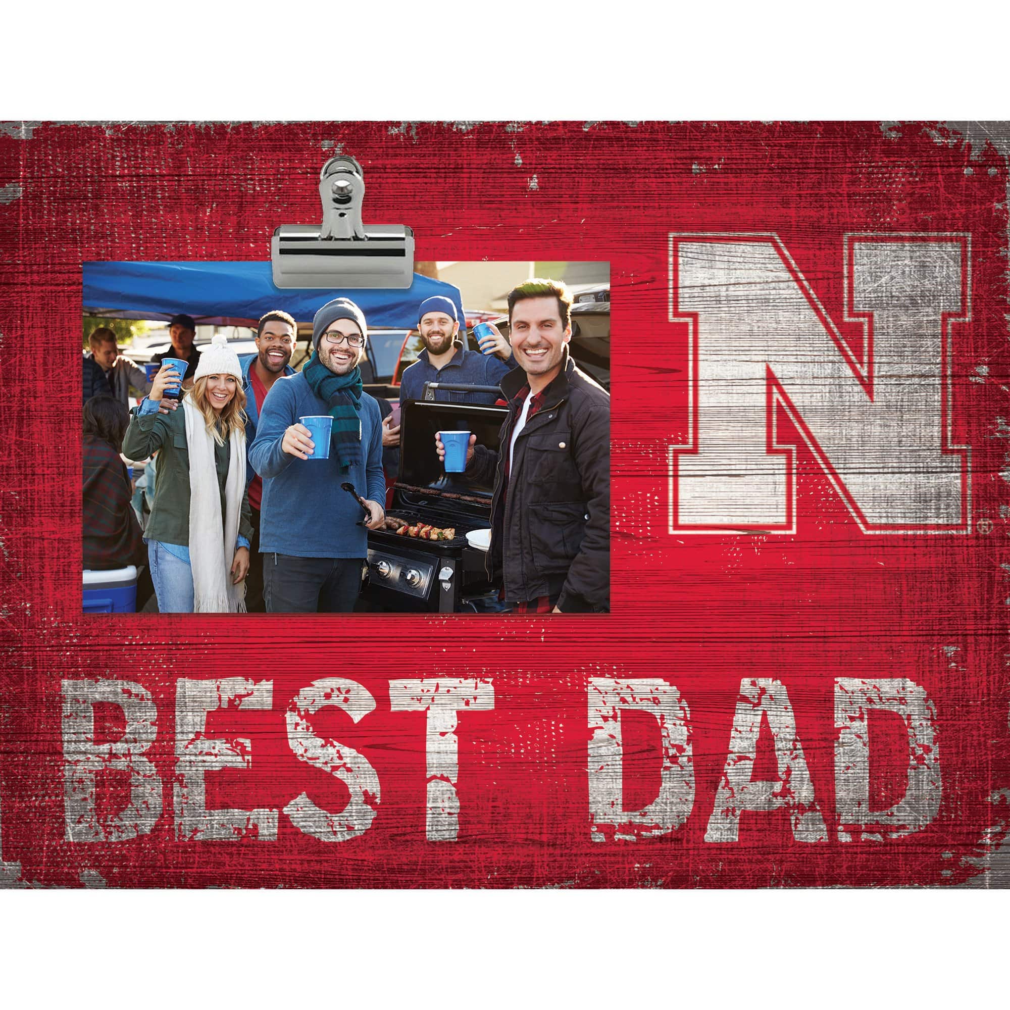 Fan Creations - Nebraska Huskers 8'' x 10.5'' Best Dad Clip Frame - Multicolor price history on PriceWatchPro