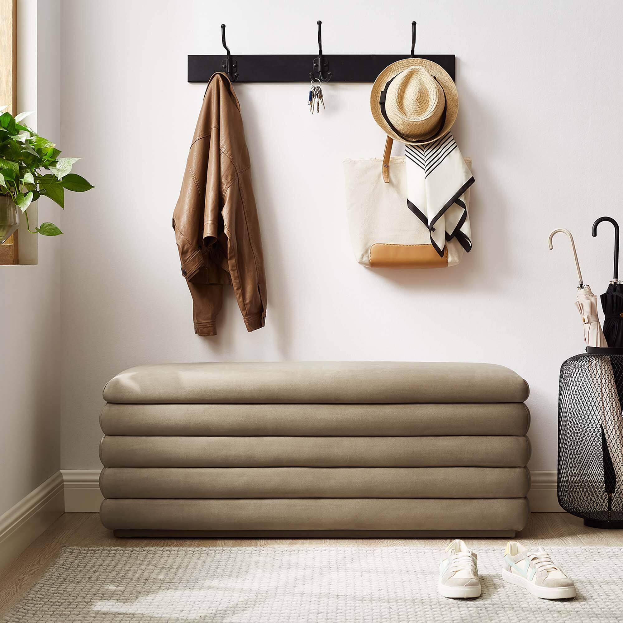 Alt View 6. Modway - Mezzo Upholstered Performance Velvet Storage Bench by Modway - Brown.