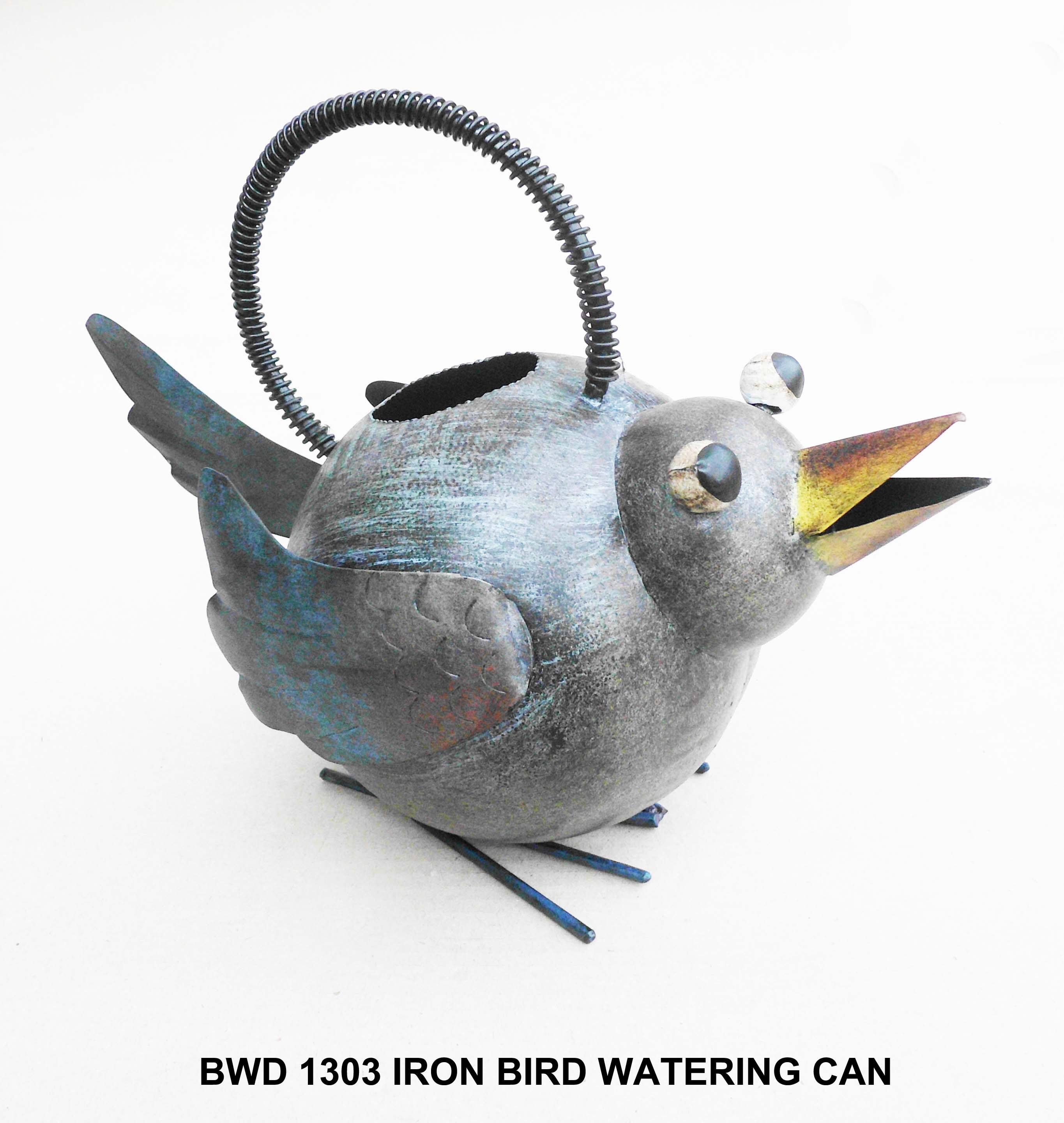 Dart - Iron Bird Watering Can - Brown