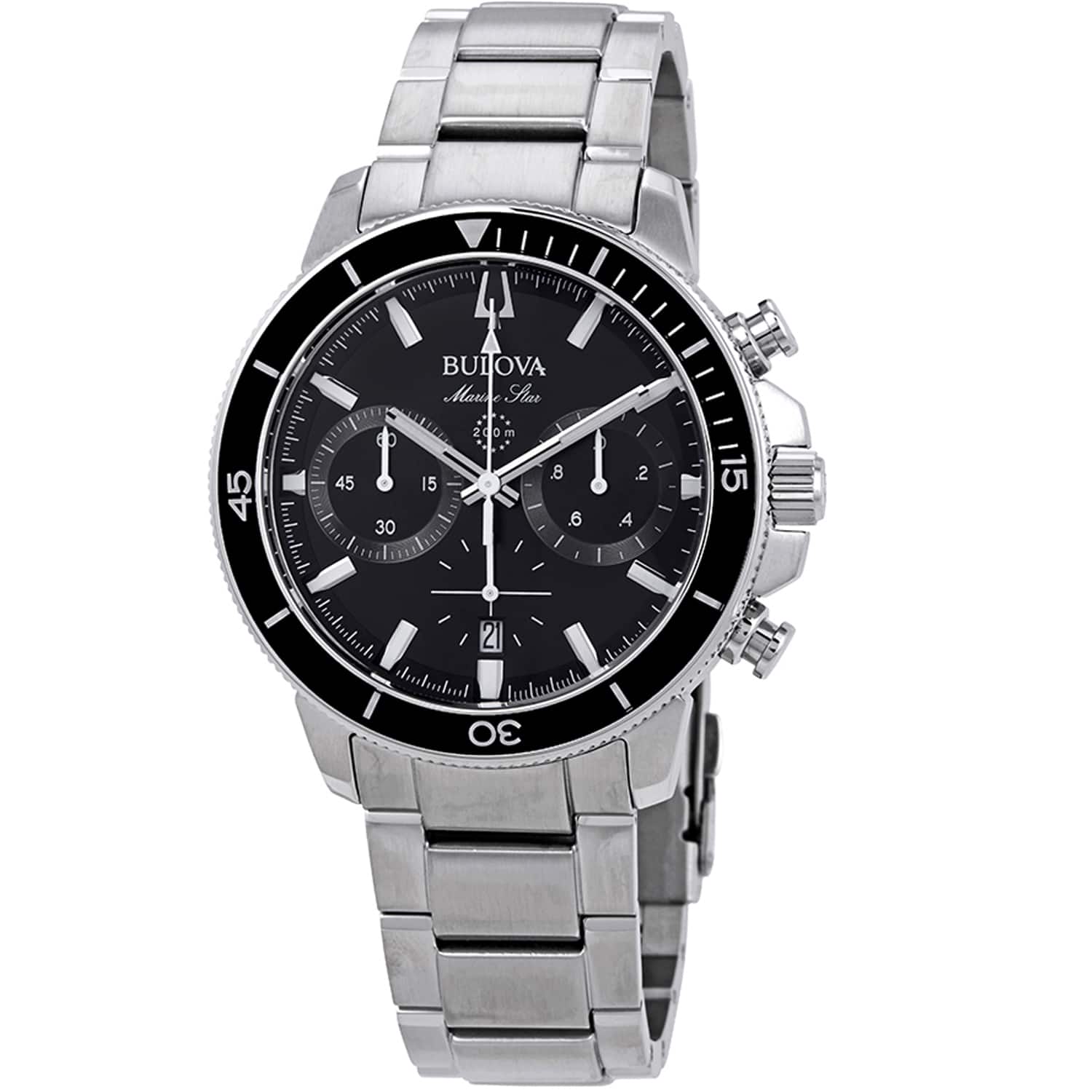 Bulova - Marine Star Chronograph Stainless Steel Mens Watch - Stainless Steel - (2025)
