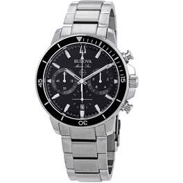 Bulova - Marine Star Chronograph Stainless Steel Mens Watch - Stainless Steel - (2025)