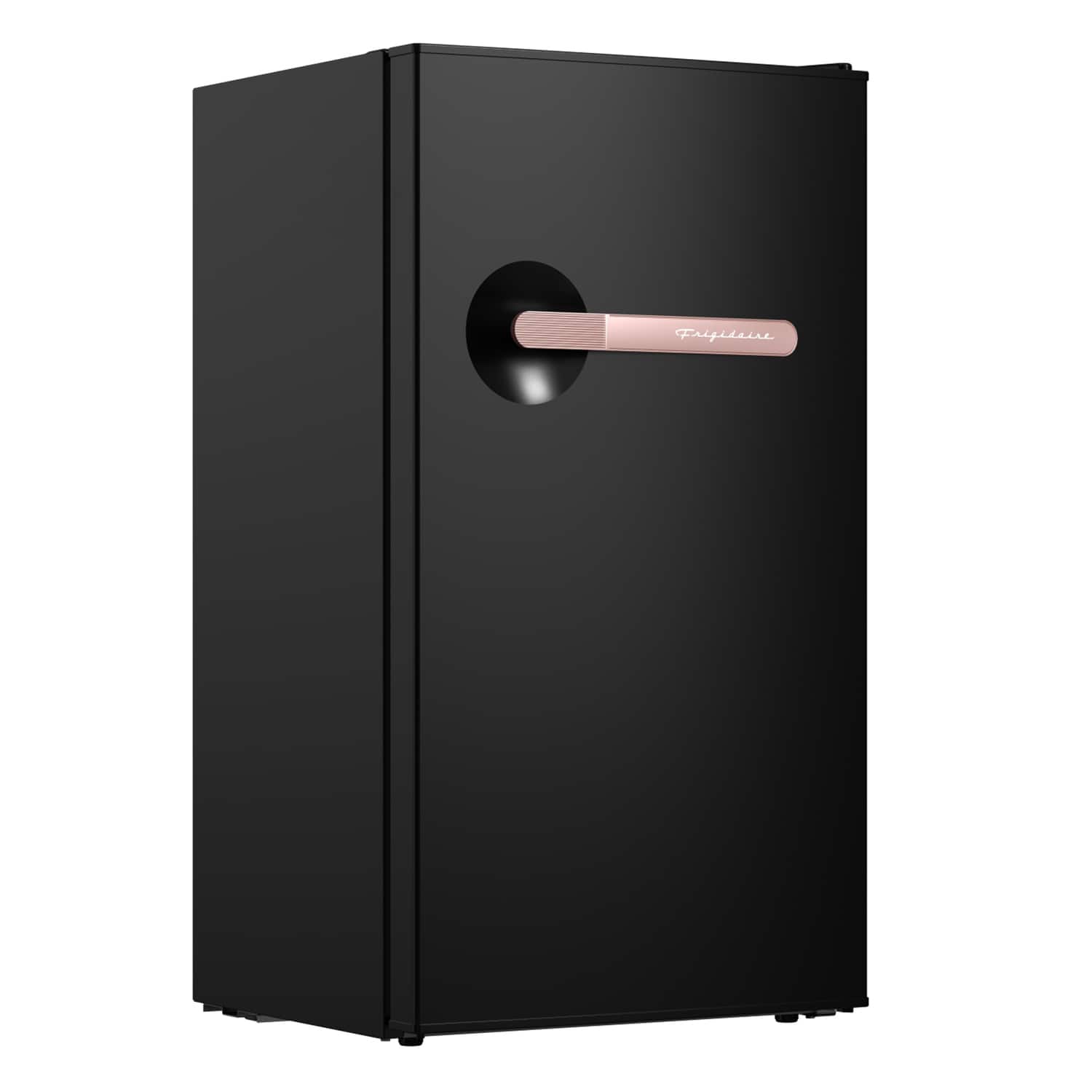 Frigidaire - 3.2-Cu. Ft. Retro Bar Refrigerator, Side Bottle Opener - Rose Gold/Black