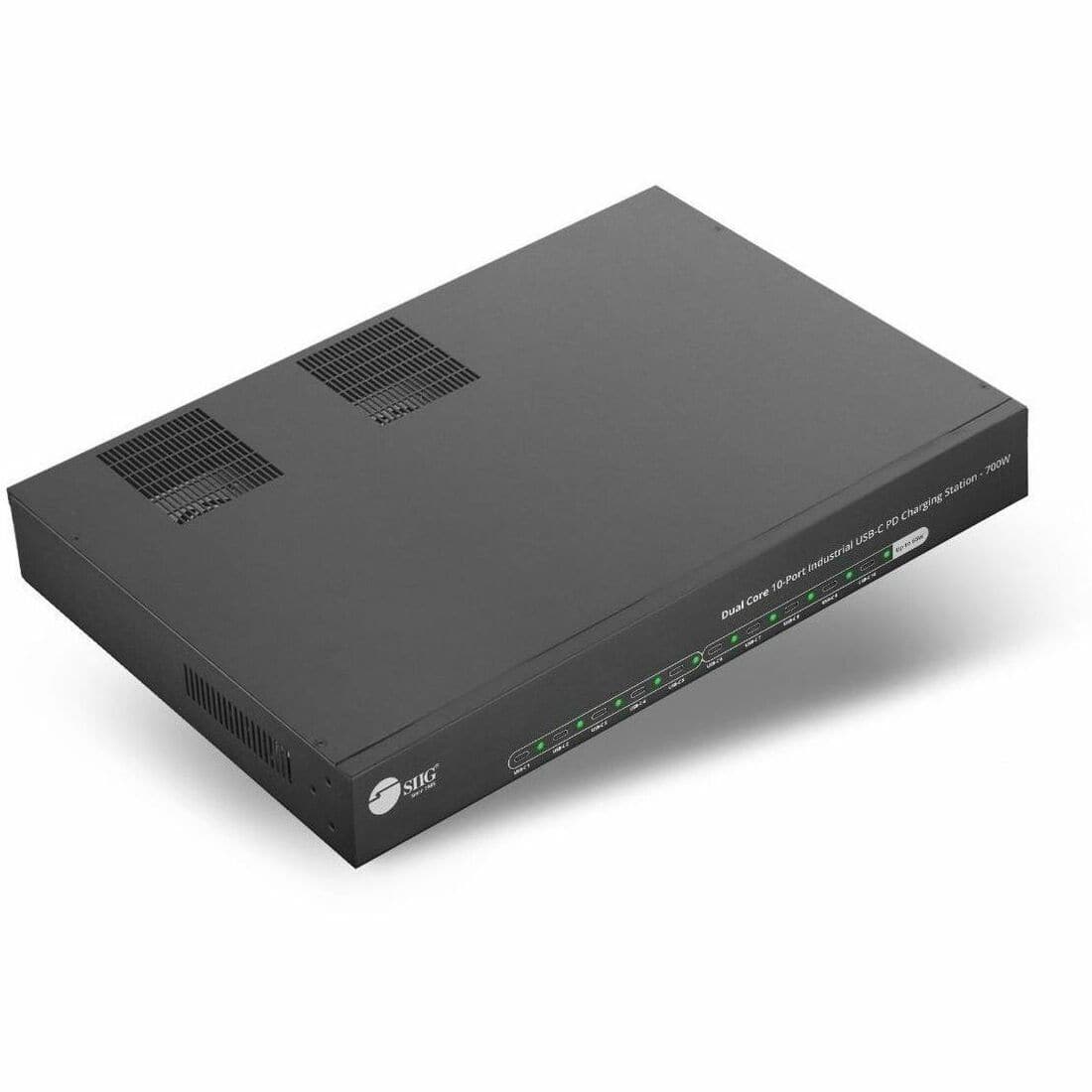 SIIG - Dual Core 10-Port Industrial USB-C PD Charging Station - 700W