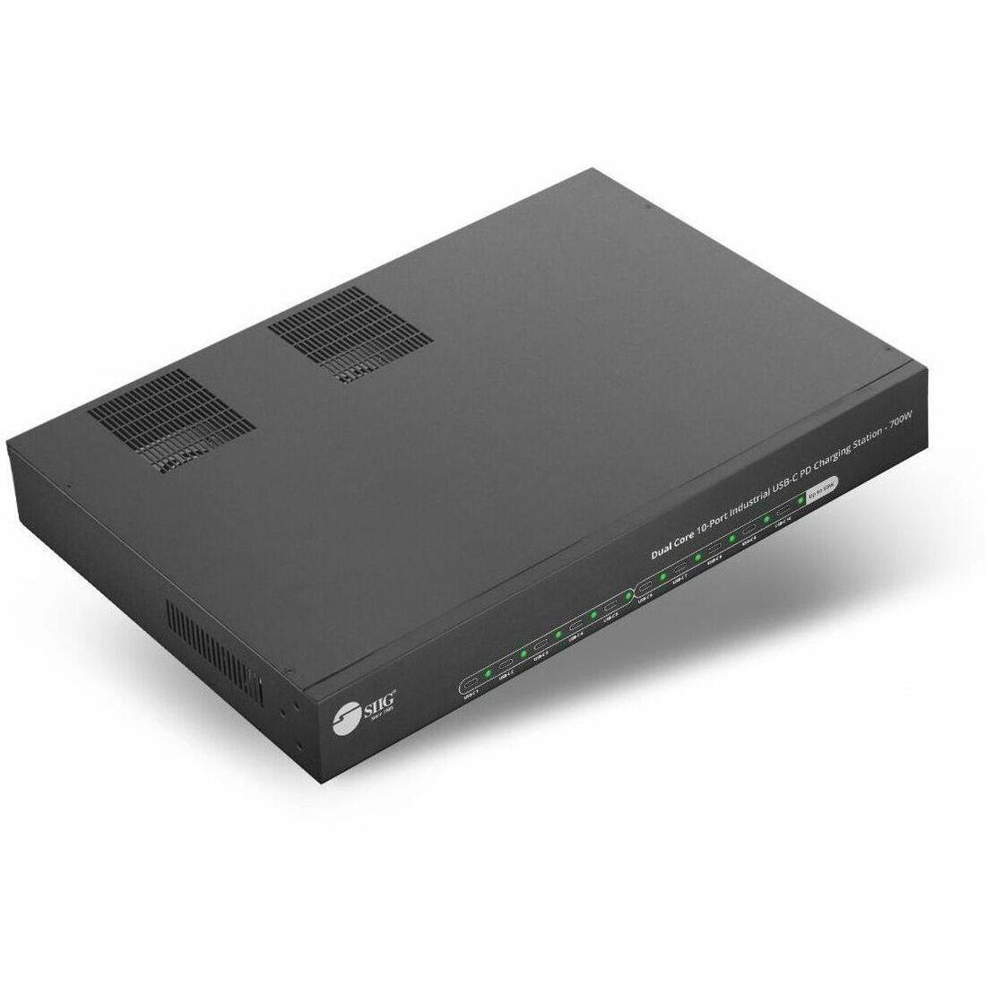SIIG  
700W Station PD Charging USB-C Core 10-Port Industrial Dual 10-Port
