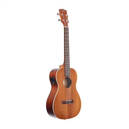 Front. Kala - Kala KA-BE Satin Mahogany Baritone Ukulele Rosewood with EQ (Satin).