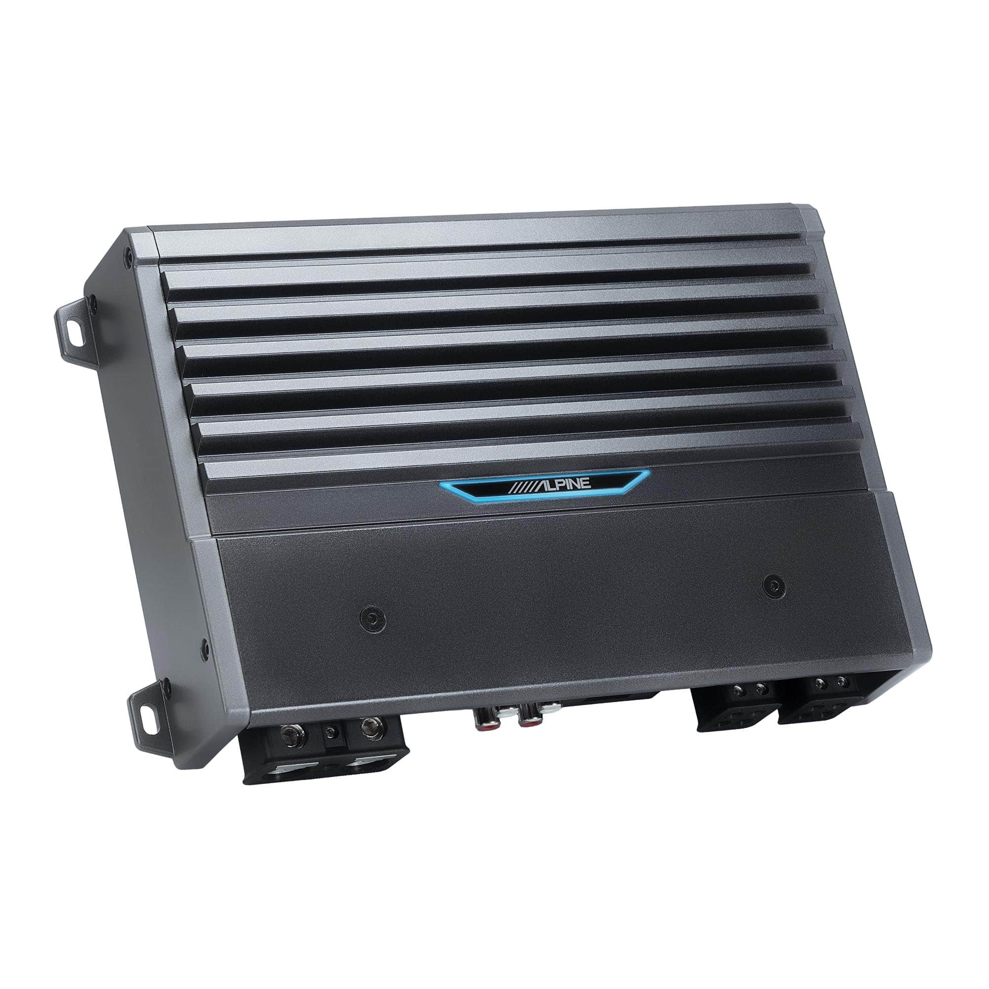 Alpine - M-A60F 4-Ch Marine Amplifier w/ 600W of Flexible Power, IPX6 Chassis - Black/Gray