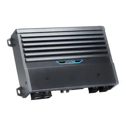 Front. Alpine - Alpine M-A60F 4-Ch Marine Amplifier w/ 600W of Flexible Power, IPX6 Chassis - Black/Gray.