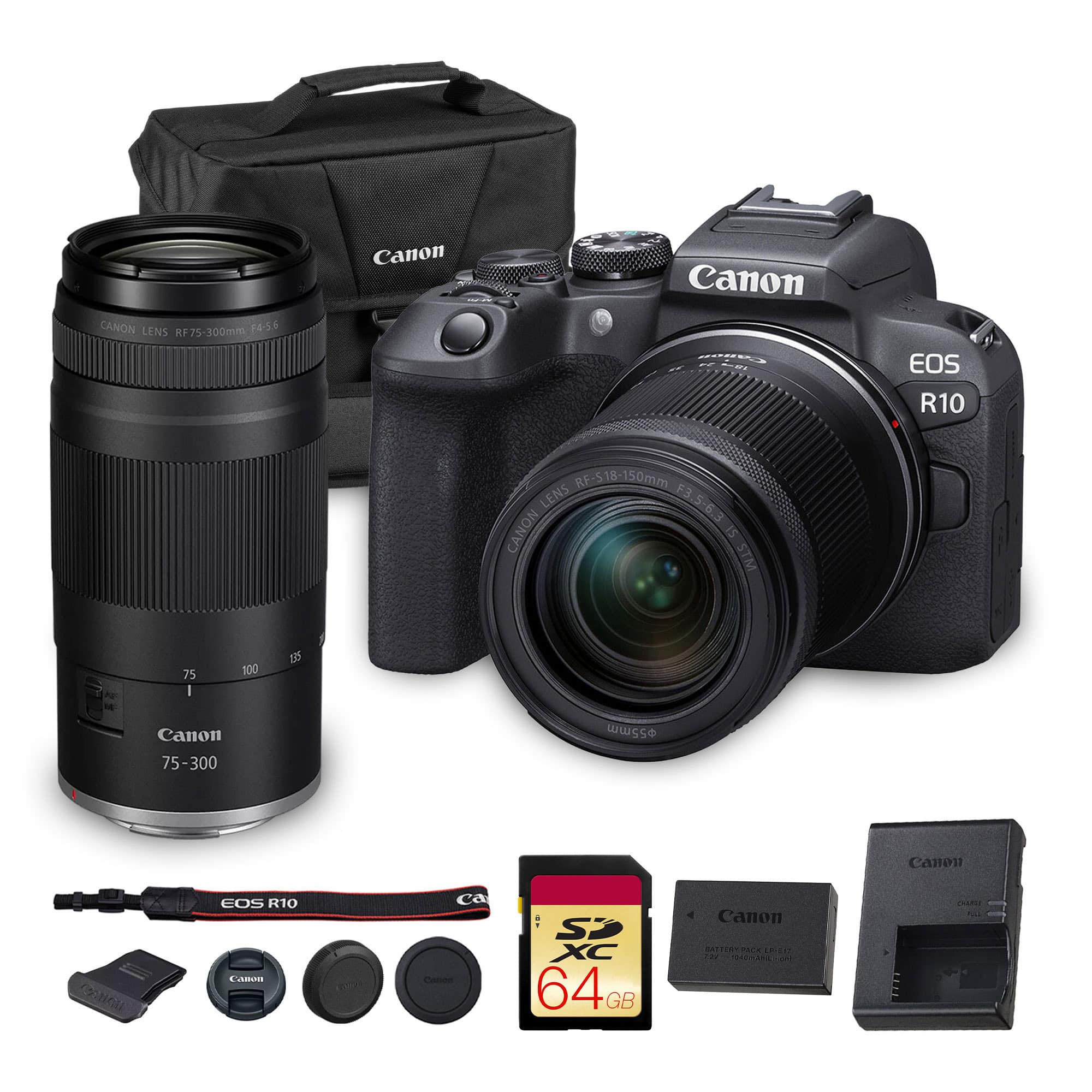 Bundle Canon EOS R10 Mirrorless Camera with RF S 18 150mm Lens Kit