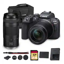 Bundle - Canon - EOS R10 Mirrorless Camera 18-150mm Creator