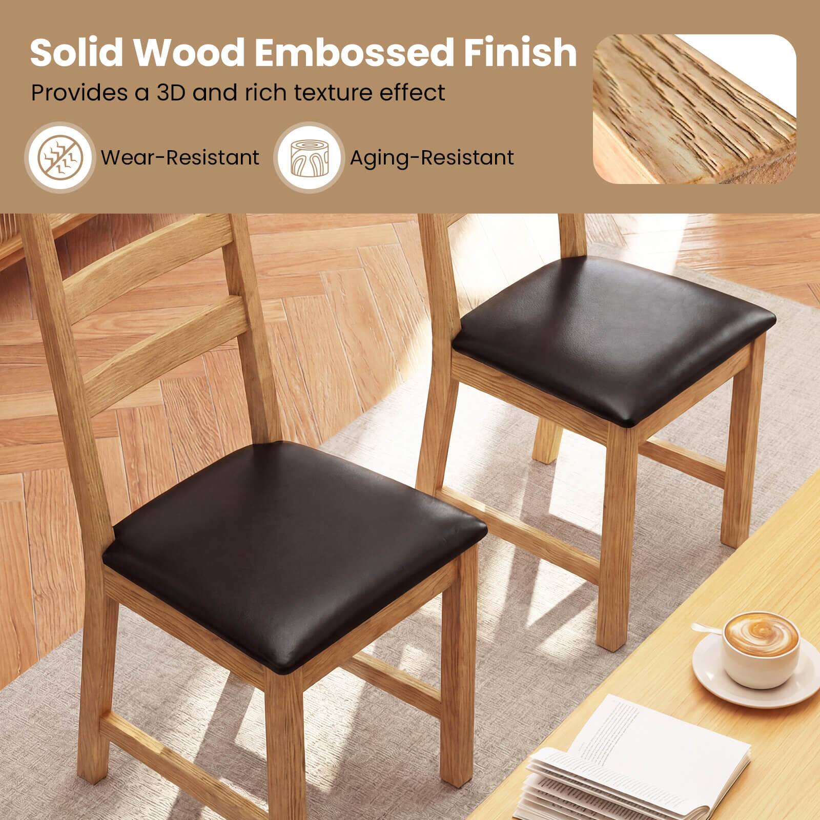 Solid Wood Embossed Finish  
Provides a 3D and rich texture effect  
Wear-Resistant  
Aging-Resistant