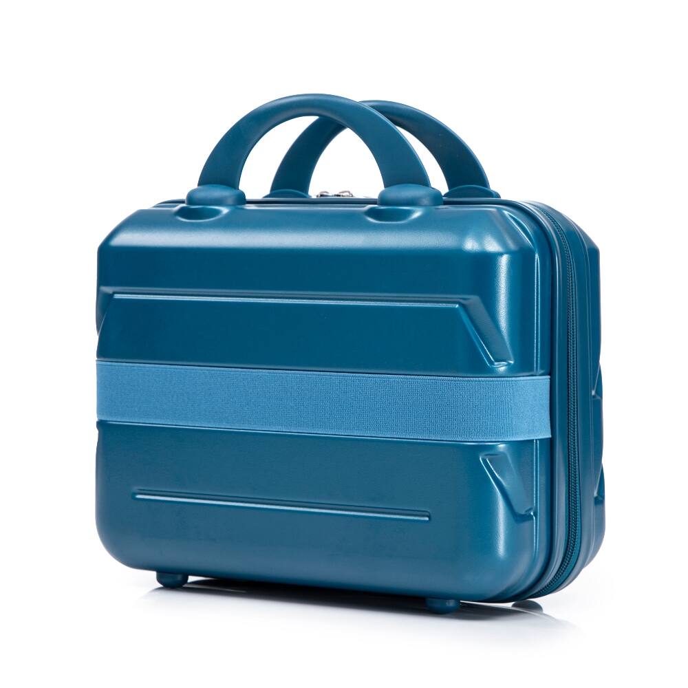 Alt View 3. Ropilly - Ropilly 2 Piece Luggage Set Hard Shell Suitcase with Cosmetic Case 20 Inch Dark Blue - Dark Blue.