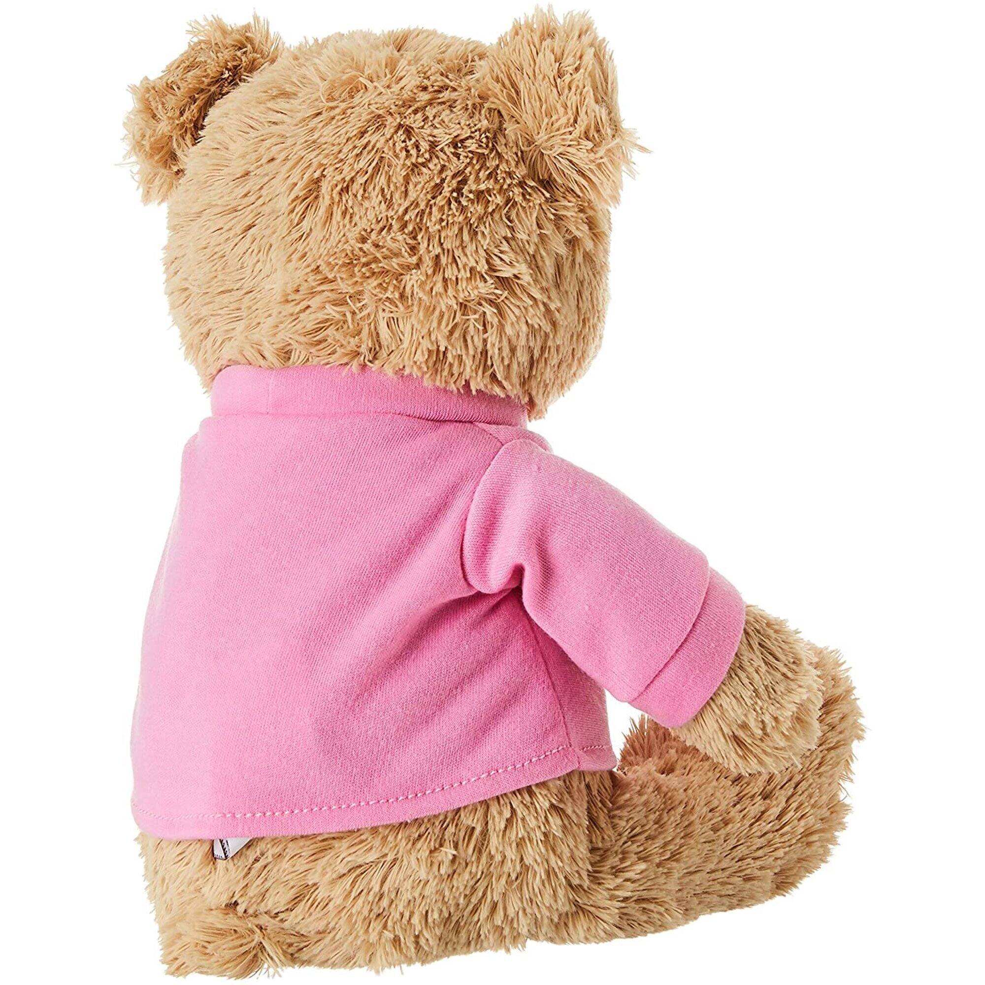 Left. Gund - GUND Get Well Soon Teddy Bear Plush 12.5-Inch Stuffed Animal with T-Shirt Message, Soft Gift for Kids & Adults - Brown.