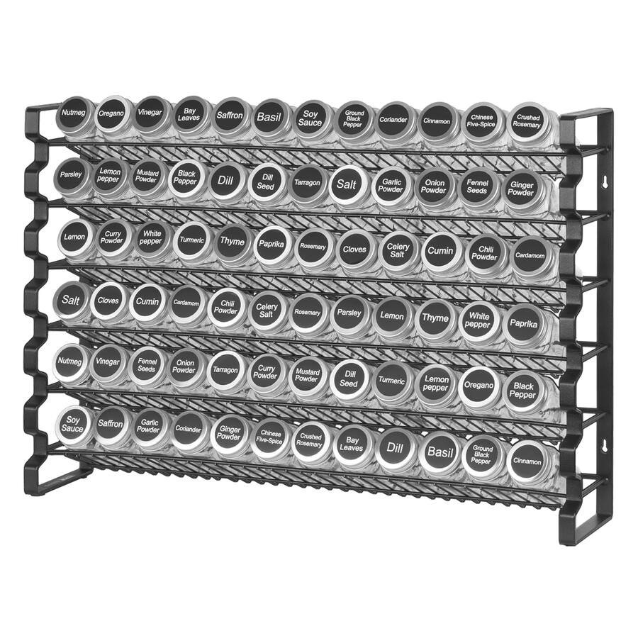 VEVOR Spice Rack Organizer for Cabinet, Spice Organizer with 72 Empty ...