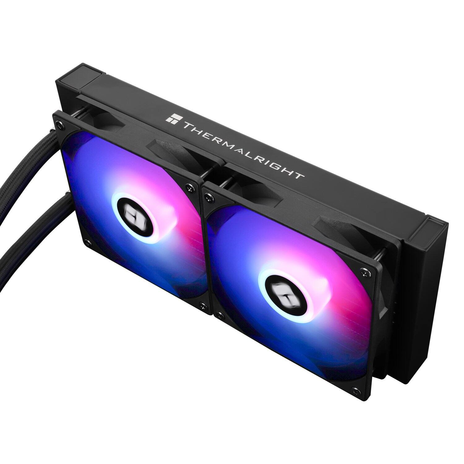 Back. Thermalright - Aqua Elite 240 V3 TL-C12B-S V2x2 PWM Fans, for AMD/AM4/AM5, Intel LGA1150/1151/1200/2011/1700, Liquid CPU Aio Cooler - Black.