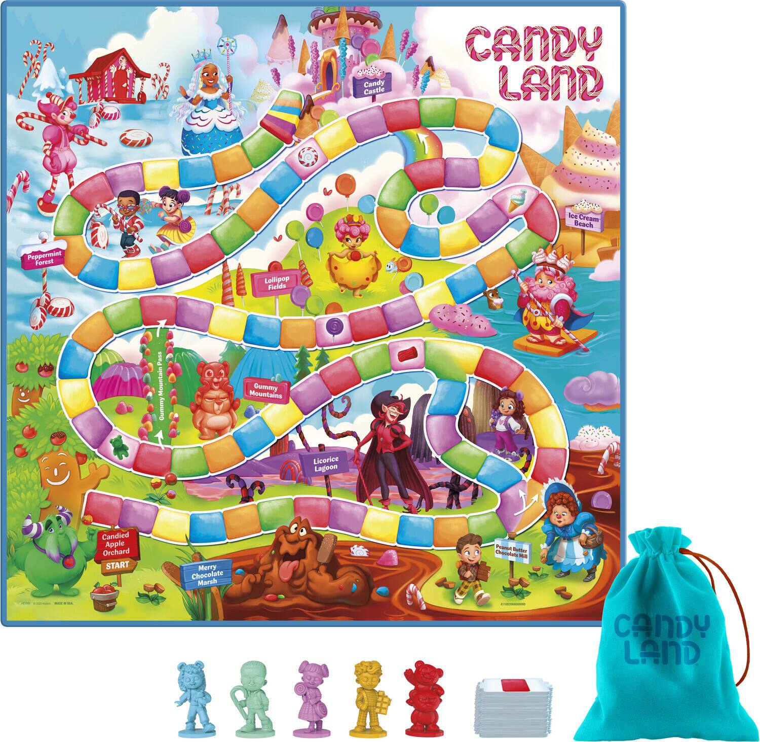 Candy Land

- Candy Castle
- Peppermint Forest
- Lollipop Fields
- Gummy Mountains
- Licorice Lagoon
- Candied Apple Orchard
- Ice Cream Beach
- Merry Chocolate Marsh
- Candy Mountain
- Candy Land

START

Merry Chocolate Marsh

Candy Land