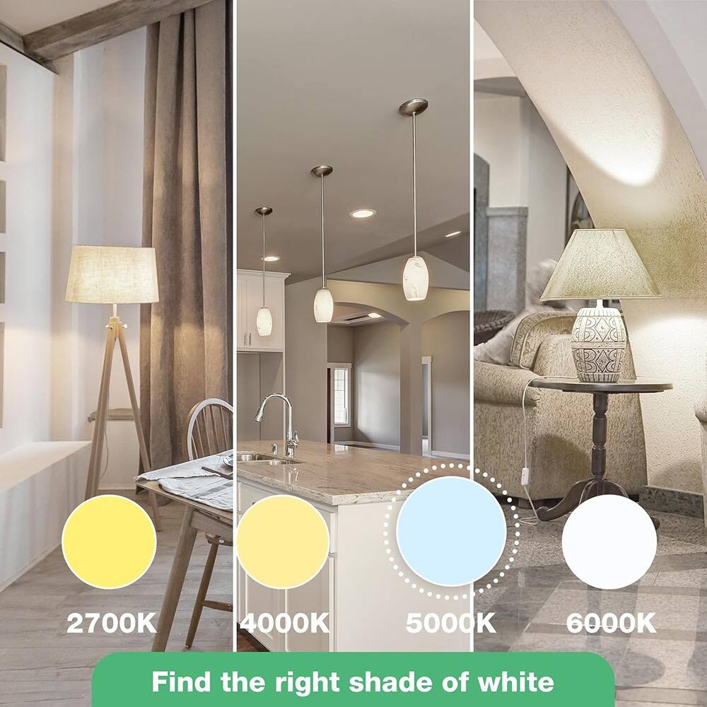 2700K 4000K 5000K 6000K  
Find the right shade of white