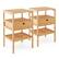 Alt View 19. Costway - Bamboo Nightstands Set of 2 with Pull-out Drawer and Storage Shelf Wood - Natural.