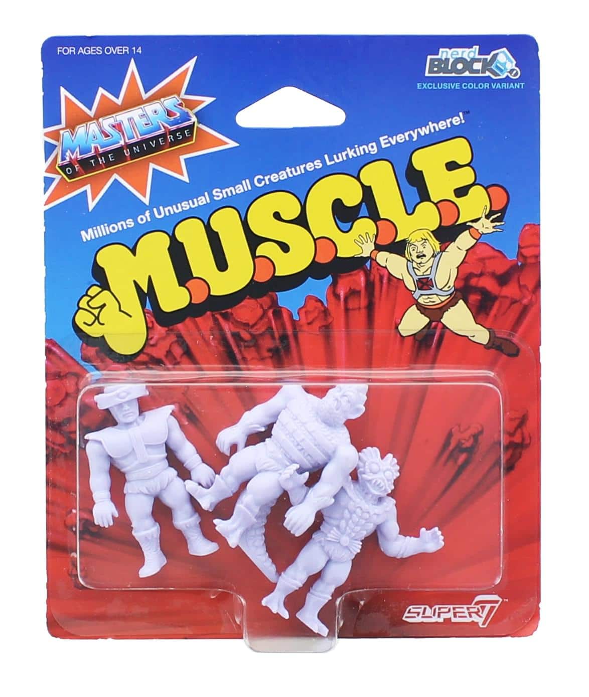 Nerd Block - Masters of the Universe M.U.S.C.L.E. 3-Pack: Tri-Klops, Whiplash, Mer-Man - Purple price history on PriceWatchPro