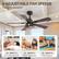 6 ADJUSTABLE FAN SPEEDS
Choose the wind speed
Speed 1-2 Low comfortable wind
Speed 3-4 Medium natural wind
Speed 5-6 High cooling air