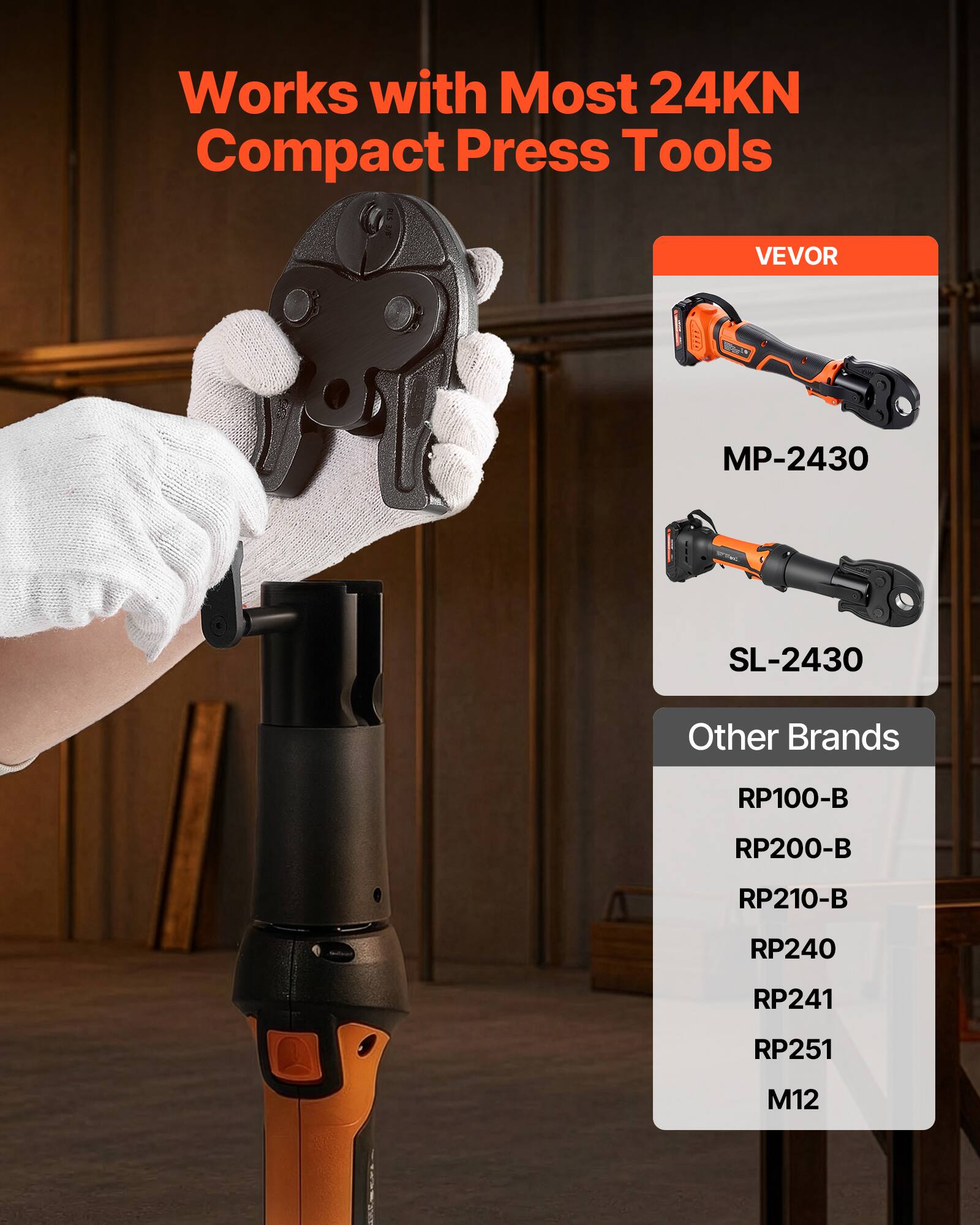 Works with Most 24KN Compact Press Tools

VEVOR
- MP-2430
- SL-2430

Other Brands
- RP100-B
- RP200-B
- RP210-B
- RP240
- RP241
- RP251
- M12