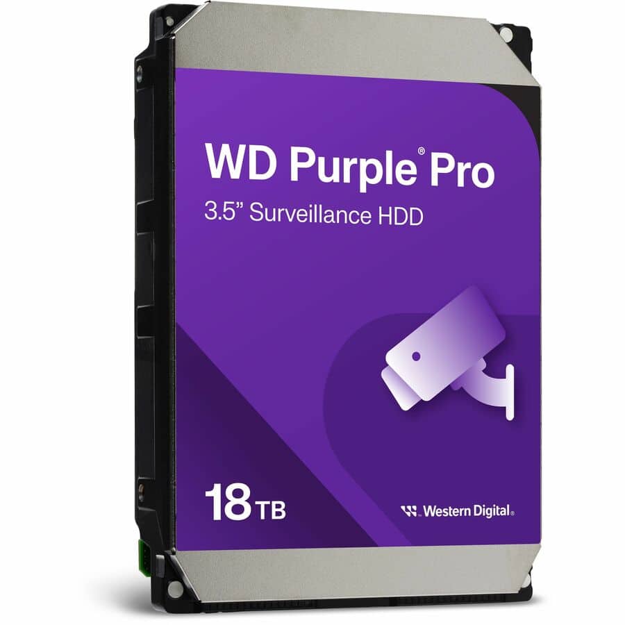 Western Digital Purple Pro WD181PURP 18 TB Hard Drive 3.5