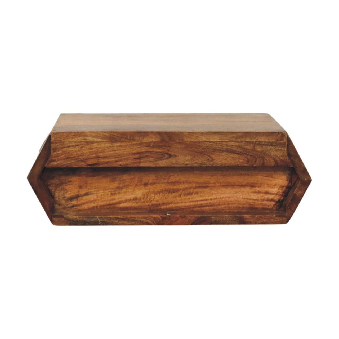 Back. Artisan Furniture - Artisan Furniture Solid Wood Prisma Wall-Mounted Unit - Brown.