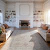 Front. RYHNUYNE - 8x10 Area Rugs Living Room Rug Washable Vintage Boho Rug No Slip Stain Resistant Soft Carpet Indoor Floor Floral Carpets - Painting.