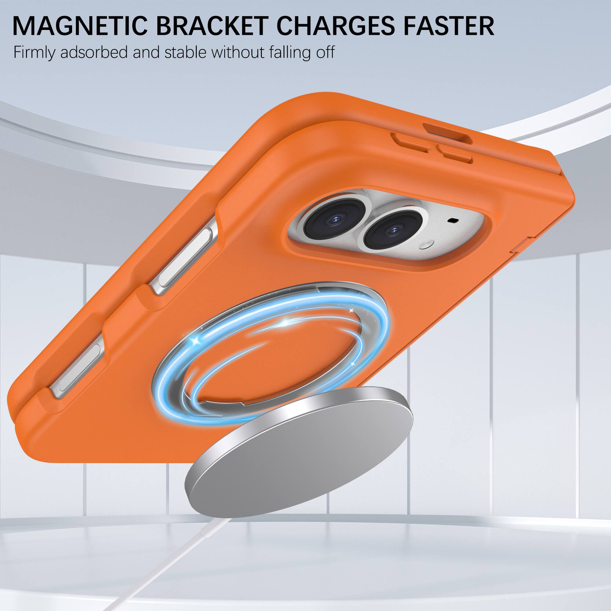 MAGNETIC BRACKET CHARGES FASTER  
Firmly adsorbed and stable without falling off