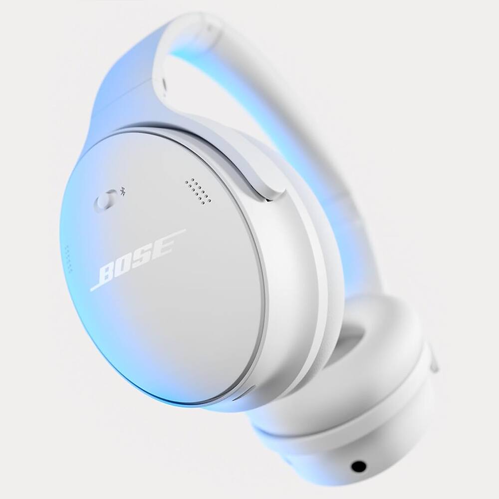 Alt View 1. Bose - QuietComfort Wireless Over-Ear Bluetooth Headphones + 26-Month Extended Warranty Protection - White Smoke.