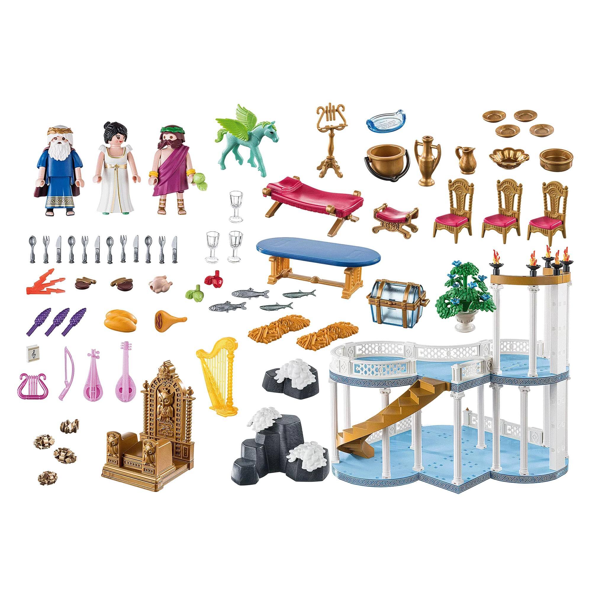 Alt View 10. Playmobil - Playmobil 70465 Palace of Greek Gods on Mount Olympus 294 Piece Building Set - Multi.