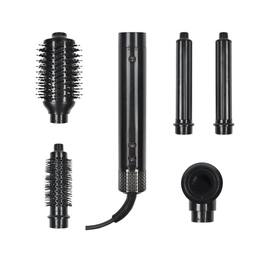 Dazzling Pops - Super Styler dryer Brush Set Diffuser Blowout brush Curling Drying Cylinder Voluminous Frizz free Hair - Black - Rose Gold 5-in-1 Super Styler Pro Plus