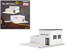 The UPS Store Diorama "Mechanic's Corner" for 1/64 Scale Models by Greenlight - White