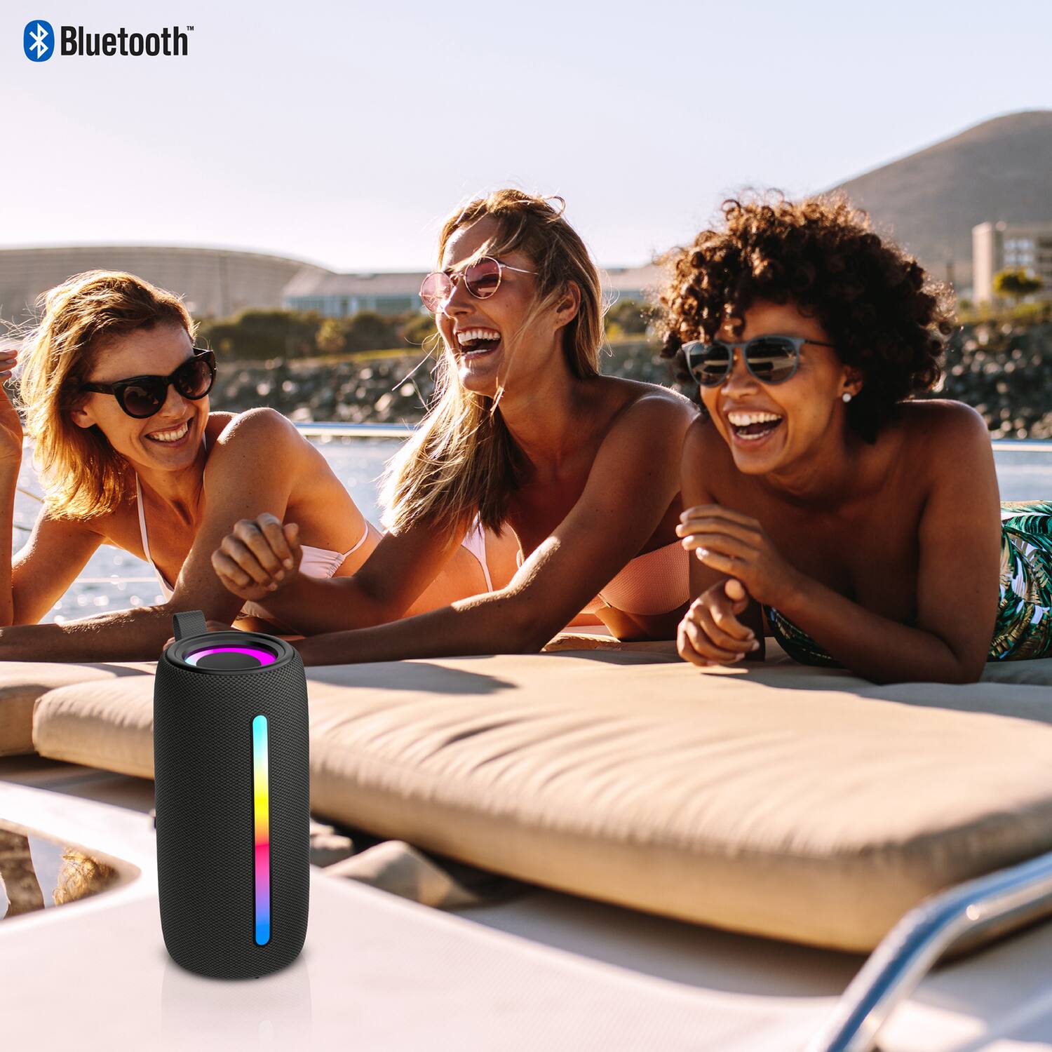 Back. RCA - 5W Bluetooth Speaker with TWS, Sound FX, USB/microSD/Aux, FM, 6 Hr Play Time - Black.