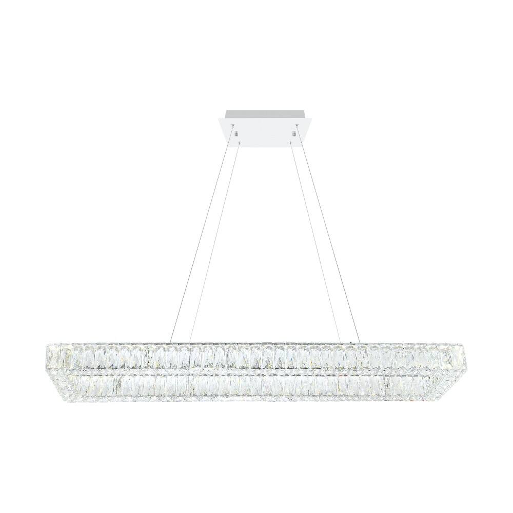 Front. CWI Lighting - Felicity LED Chandelier With Chrome Finish - Chrome.