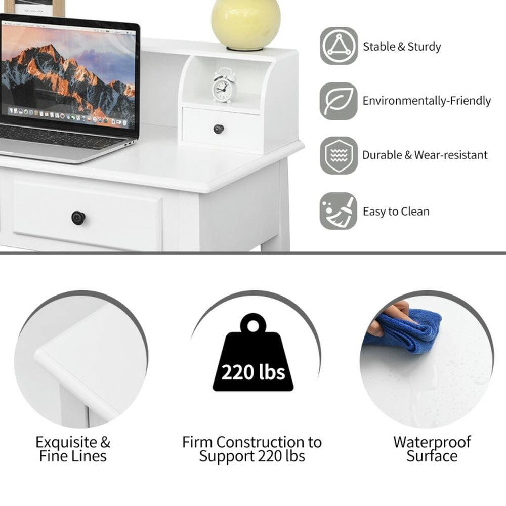 - Stable & Sturdy
- Environmentally-Friendly
- Durable & Wear-resistant
- Easy to Clean
- Exquisite & Fine Lines
- Firm Construction to Support 220 lbs
- Waterproof Surface