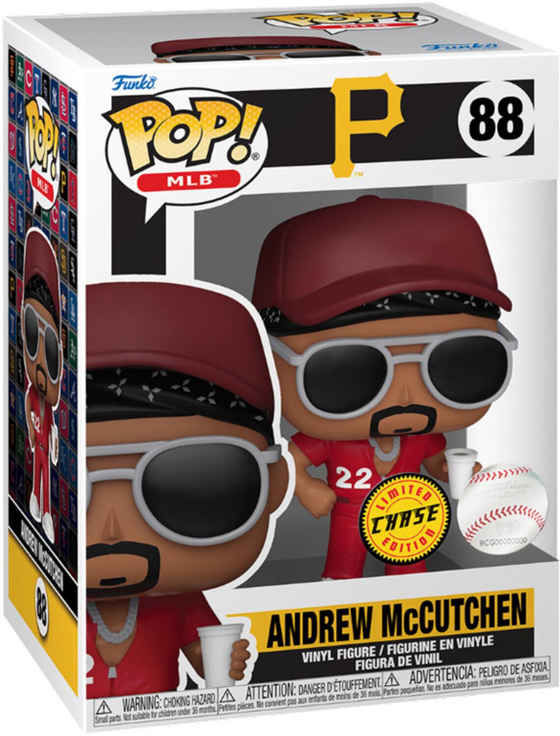 POP! Funko POP! MLB P 88 3 ! TM 4 MLB - 5 C 3 MEN EUON 880 22 LIMITED CHASE EDITION BCG0000000O ANDREW McCUTCHEN FIGURINE EN VINYLE FIGURE / VINYL DE VINIL FIGURA PELIGRO DE ASFIXIA TOUFFEMENT. ADVERTENCIA: para mios menores de 36 meses DANGER D pequeas No es adecuado HAZARD ATTENTION: entarts de moins de 36 mois. Partes WARNING: CHOKING Ne convient cas aux under 3 months, Pettes pieces. Not sutble for chidren Small pats