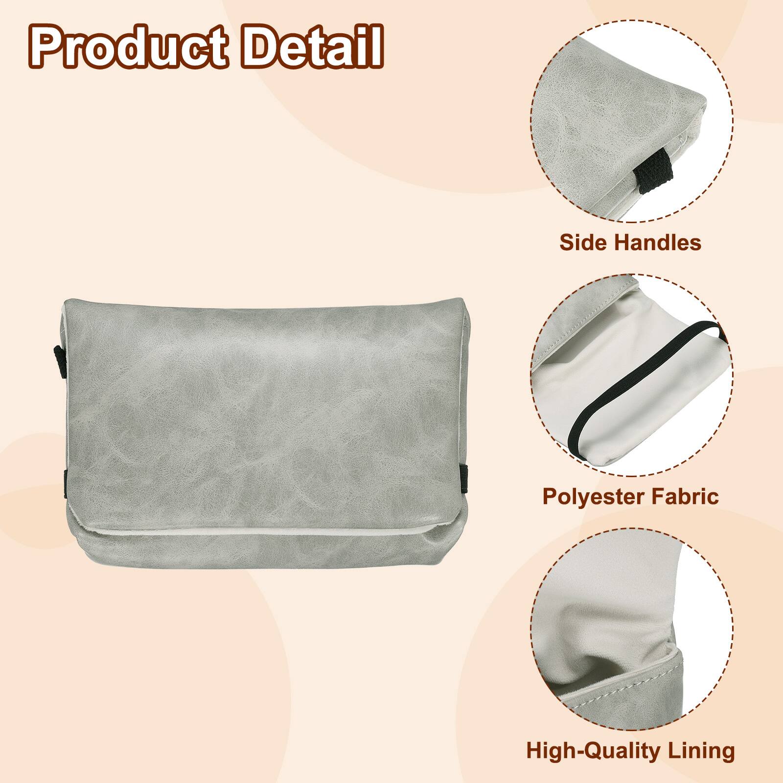 Product Detail

- Side Handles
- Polyester Fabric
- High-Quality Lining