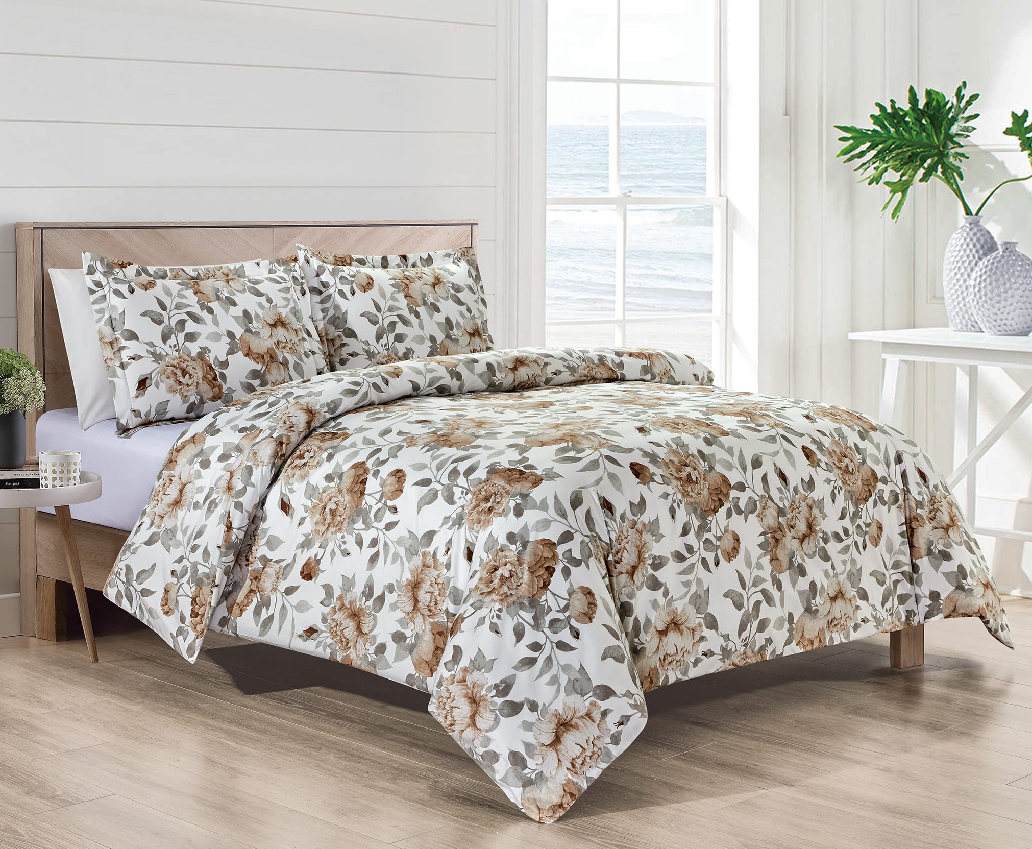 Bibb Home - 1800 Series Egyptian Luxury 3 pc Duvet Cover Set - Wildflower price history on PriceWatchPro