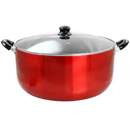 Better Chef - for Professional Results 24 Quart Heavy Gauge Aluminum Dutch Oven - Red