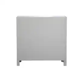 Elegant Decor - 29 in. mirrored cabinet in - Antique Silver