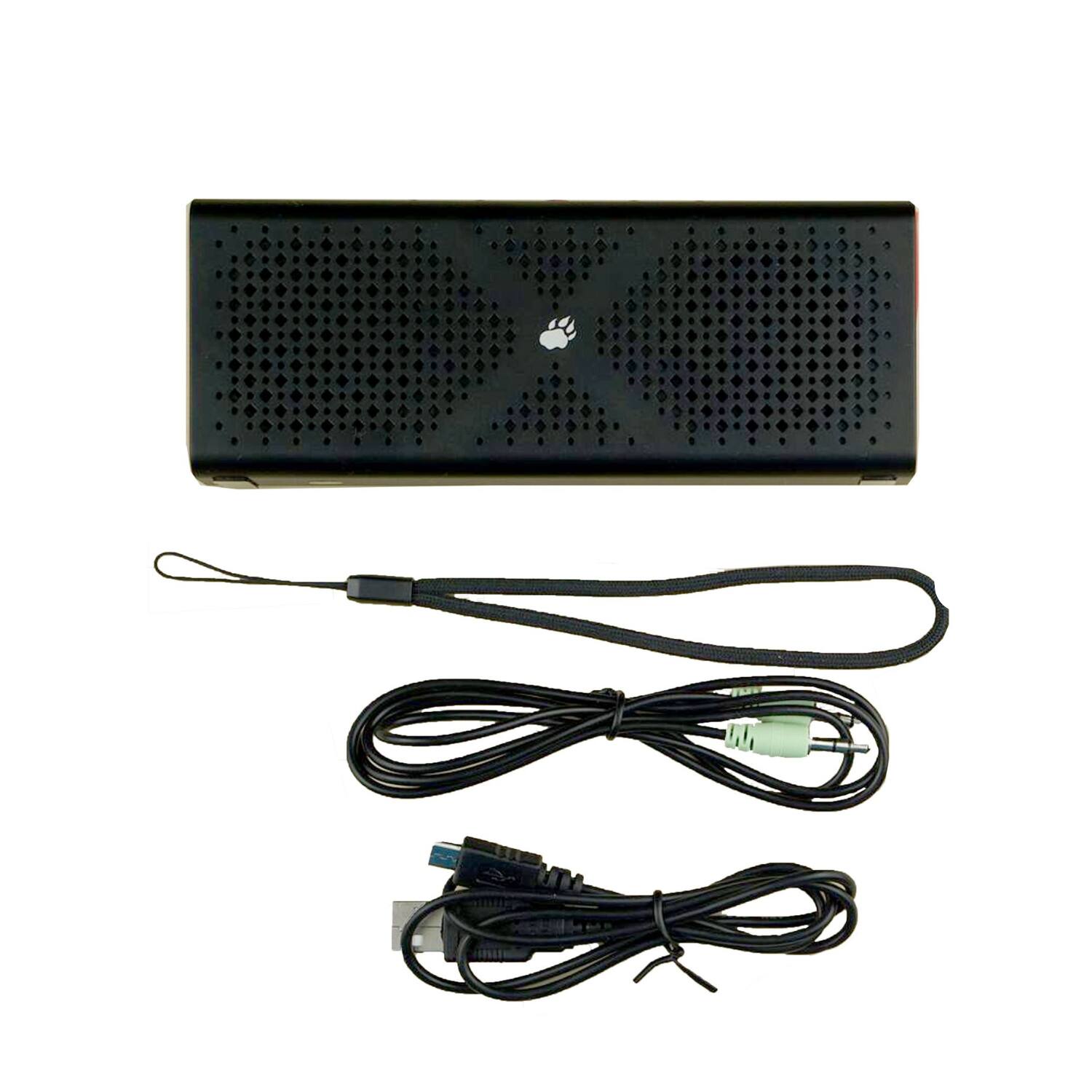 Left. Home Collection - Mini Wireless Portable Bluetooth Speaker - Black.