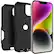 Angle. OtterBox - Commuter Series Hard Shell for Apple iPhone 14 and Apple iPhone 13 - Black.