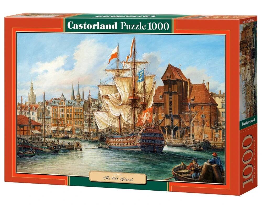 Castorland Puzzle 1000, The Old Gdansk, Castorland, 1000, 3333, No G102914-2, 26x85, 68x47, OGA