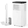 Front. Costway - Costway 8000 BTU Portable Air Conditioner with Fan and Dehumidifier Remote Control - White.