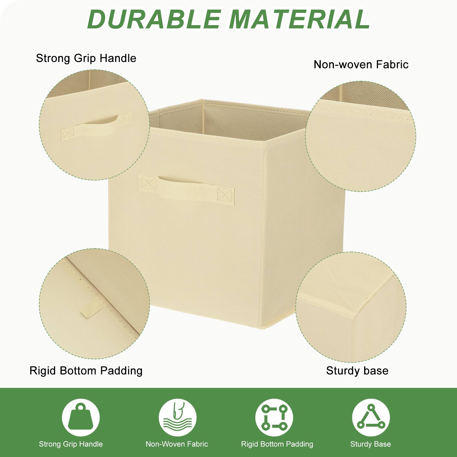 DURABLE MATERIAL

- Strong Grip Handle
- Non-woven Fabric
- Rigid Bottom Padding
- Sturdy Base