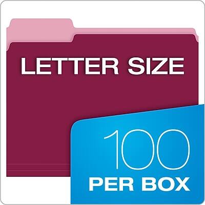 LETTER SIZE  
100 PER BOX