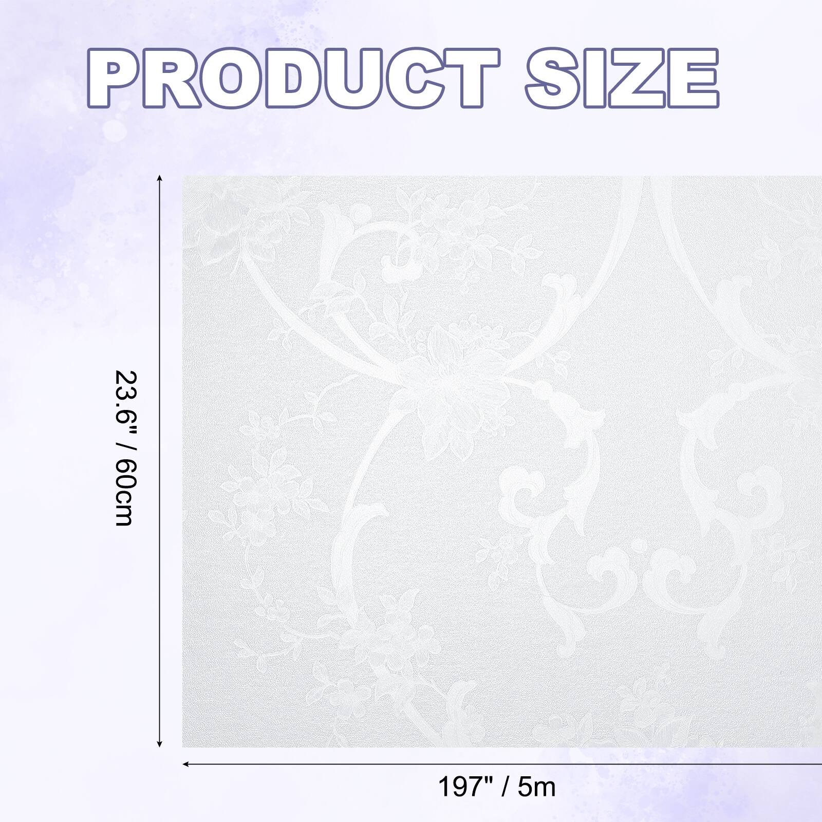 PRODUCT SIZE  
23.6" / 60cm  
197" / 5m