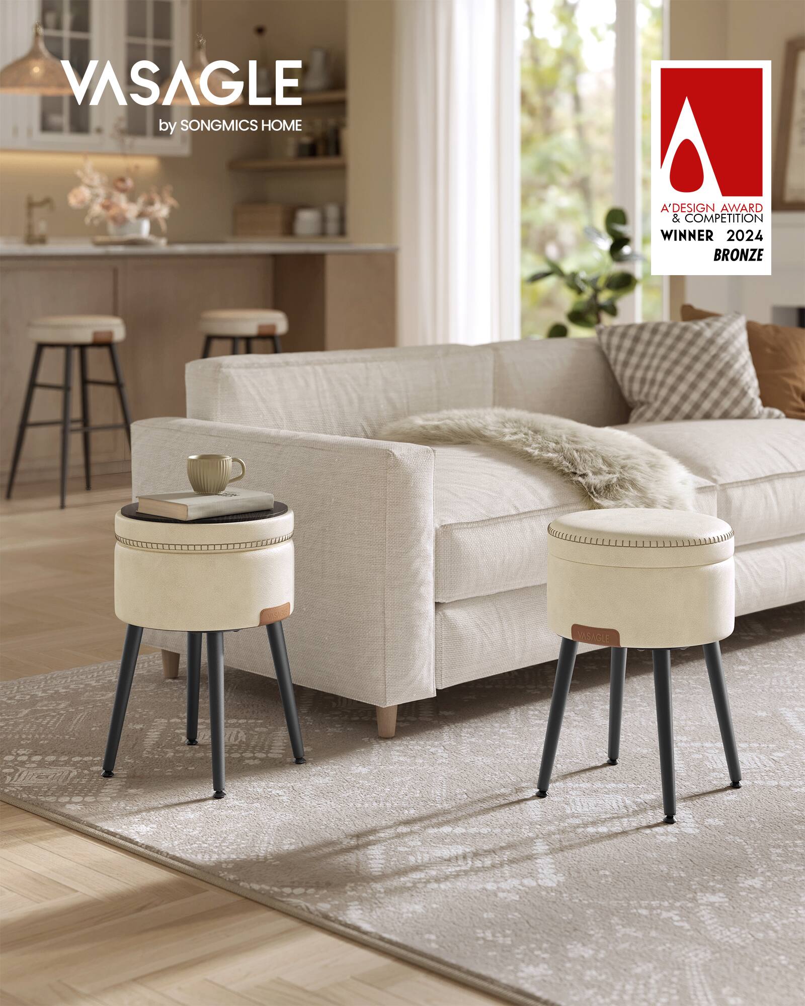 VASAGLE by SONGMICS HOME  
A'DESIGN AWARD & COMPETITION WINNER 2024 BRONZE