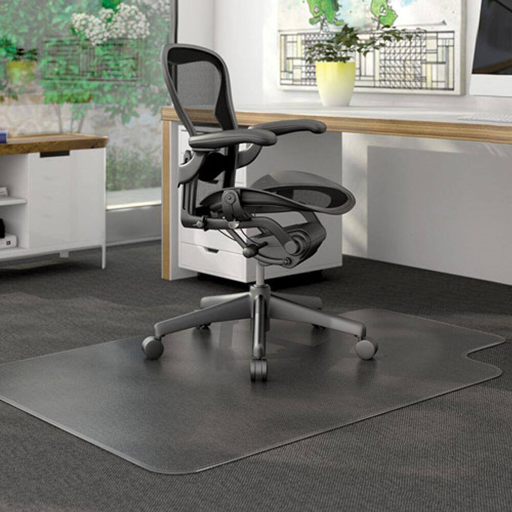 Alt View 1. Winado - PVC Matte Desk Office Chair Floor Mat Protector for Hard Wood Floors 48" x 36" - Transparent.