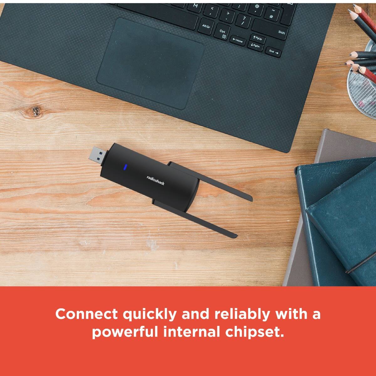 Connect quickly and reliably with a powerful internal chipset.